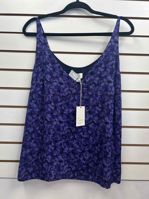 Size M INC Black/Purple Long Sleeve Top