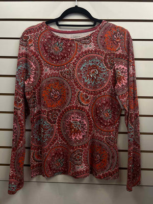 Size L Talbots Multi-Color Long Sleeve Top