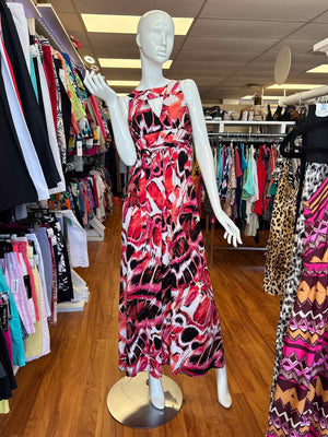 Size 10 Bisou Bisou Multi-Color Dress