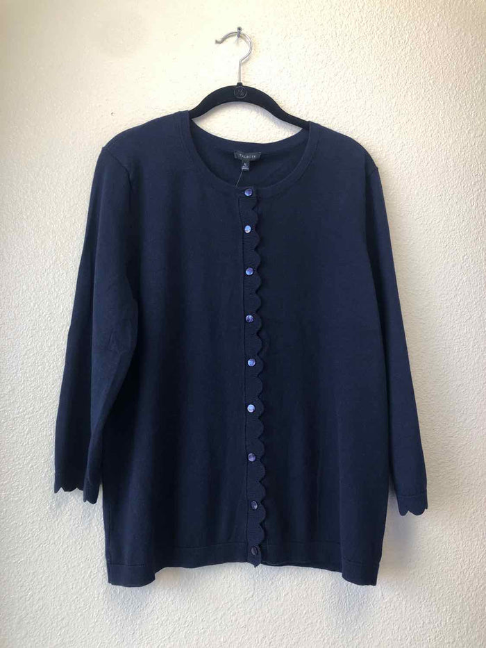 Size XL Talbots Navy Cardigan