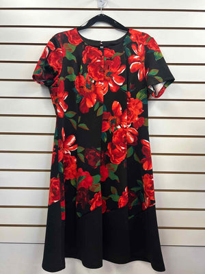 Size L Enfocus Black/Red Dress