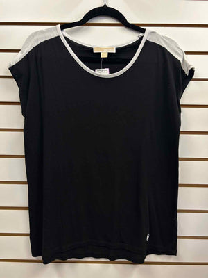 Michael Kors Black & White Size S Casual Top