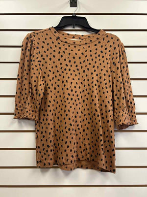 Lucky Brand Brown & Black Size M Short Sleeve Shirt