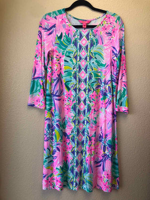 Size M Lilly Pulitzer Pink Multi Colored Dress