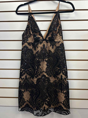Size 0 Free People Beige/Black Tank Dress