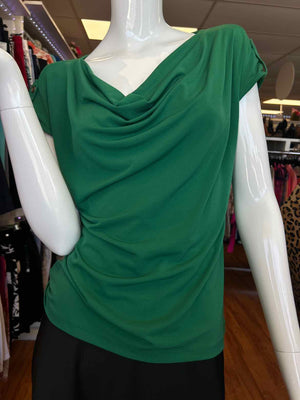 Size PM Liz Claiborne Green Short Sleeve Top
