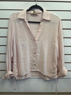 Size S Michael Kors Pink/White Button Down