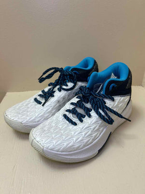 7.5 Under Armour White/Blue Sneakers