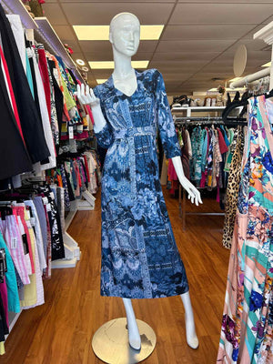 Size M Chico's Blue Print Dress
