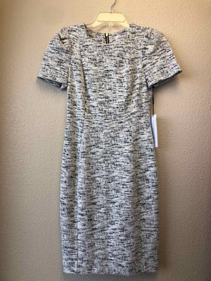 Size 6P Calvin Klein White & Black Dress