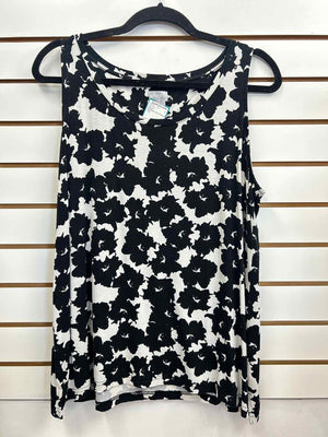 Size L Chico's Black/White Tank Top