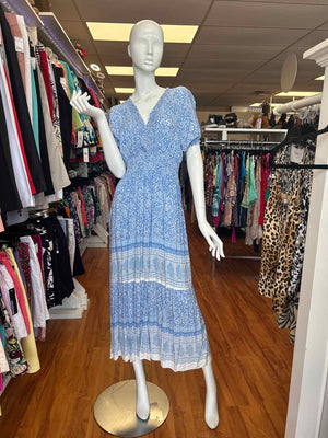 Size L Seven Islands Blue/White Dress