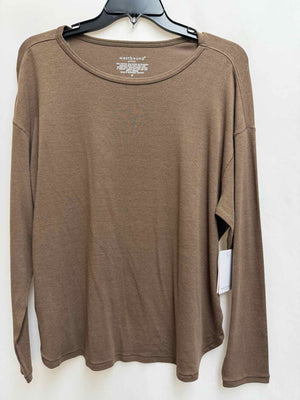 Size PL Westbound Tan Long Sleeve Top
