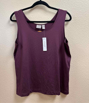 Size L Chico's Burgundy Tank Top