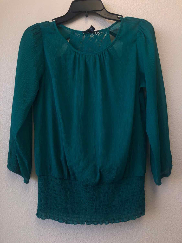 Size M BCX Teal Long Sleeve Top