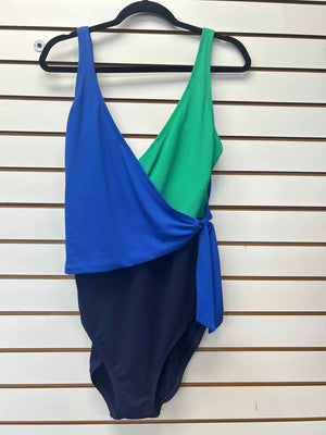 Size 14 Tommy Bahama Blue/Green Swimsuit