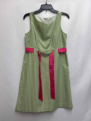 Size M Kim Rogers Green/White Dress