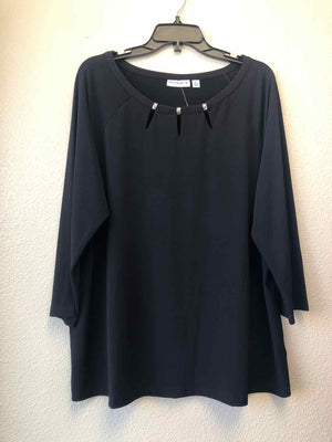 Size XL Susan Graver Black Knit Top