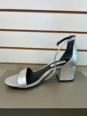 7 Steve Madden Silver Heels