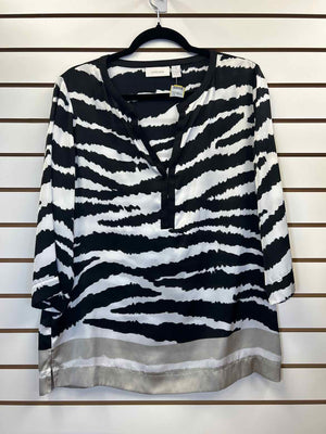 Chico's Zebra Striped Blouse