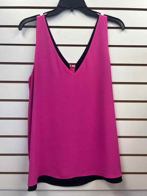 Size L Lilly Pulitzer Hot Pink/Black Tank Top