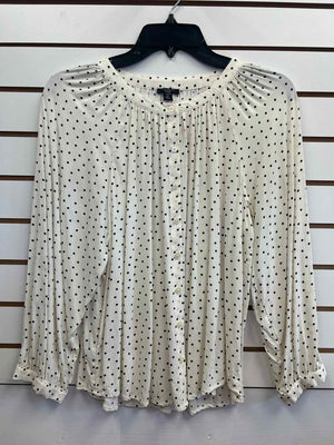 Size MP Ann Taylor Black & White Long Sleeve Shirt