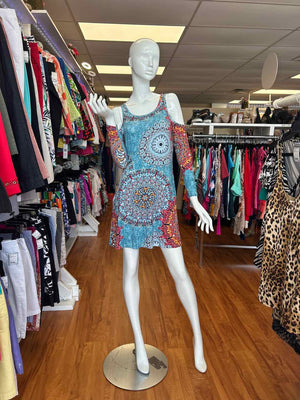 Size M Multi-Color Long Sleeve Dress