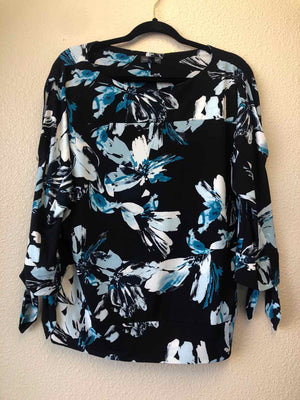 Size L The Limited Blue Print Long Sleeve Top