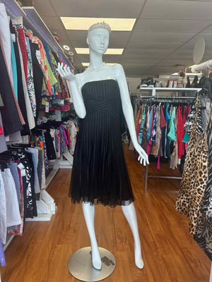 Size 4 White House Black Market Black Halter Dress