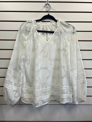 Size M White Long Sleeve Top