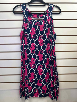 Size XL Escapada Navy & Pink Sleeveless Dress
