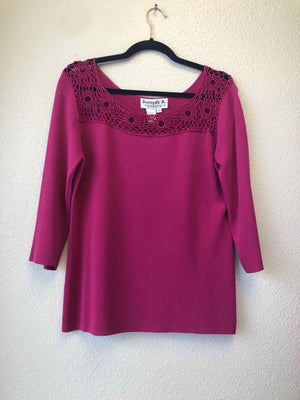 Size XL Joseph A Wine Sweater