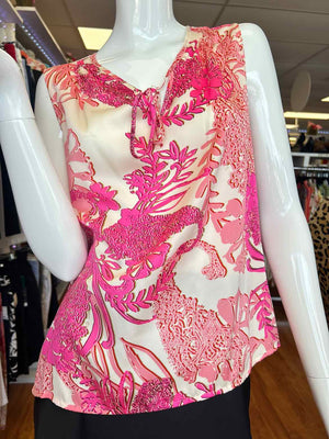 Size S Coldwater Creek Pink Print Casual Top