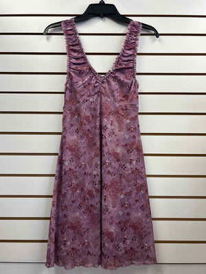 Size S Hippie Rose Purple Print Mini Dress