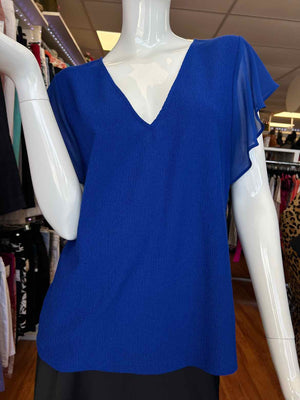 Size M Calvin Klein Royal Blue Casual Top