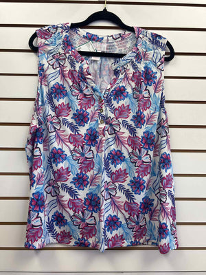 Size 1X Stella Parker Multi-Color Sleeveless