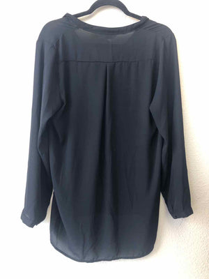 Size M Horai 100 Sheer Black Blouse