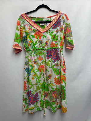 Size XS Gretchen Scott White/Lime Dress