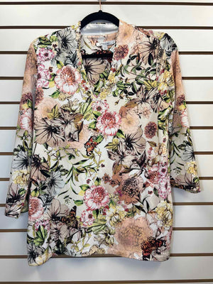 Size M Chico's Multi-Color Long Sleeve Top