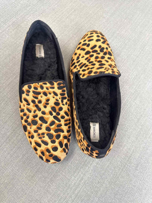 8 Birdies Brown/Black Print Slippers