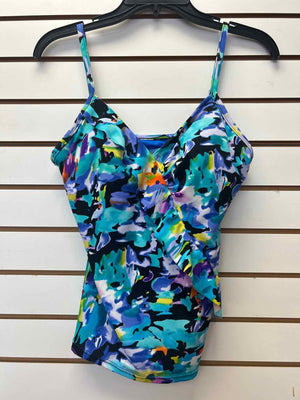 Size 12 Caribbean Joe Multi blue Tops