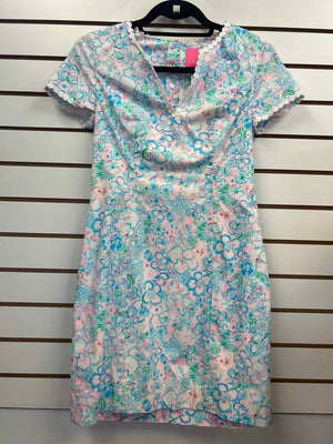 Size 00 Lilly Pulitzer Pink, Blue, White Dress