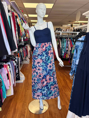 Size M Lily Rose Blue Multi Maxi