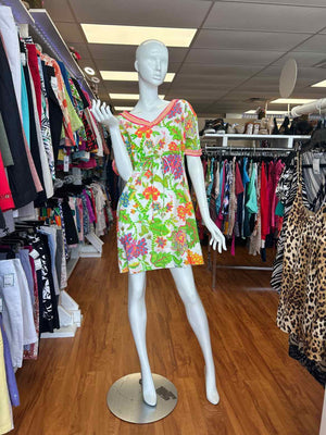 Size XS Gretchen Scott White/Lime Dress