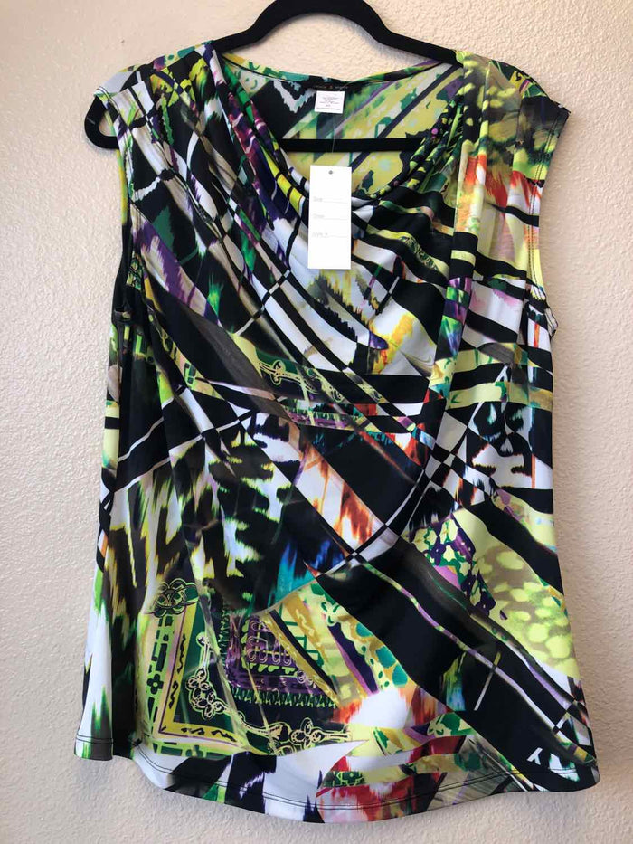 Size XL Jennie & Marlis Black Multi Sleeveless