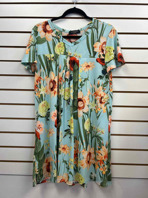 Size S Johnny Blue Print Dress