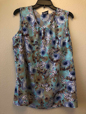 Size L Maggie Sweet Blue Multi Sleeveless