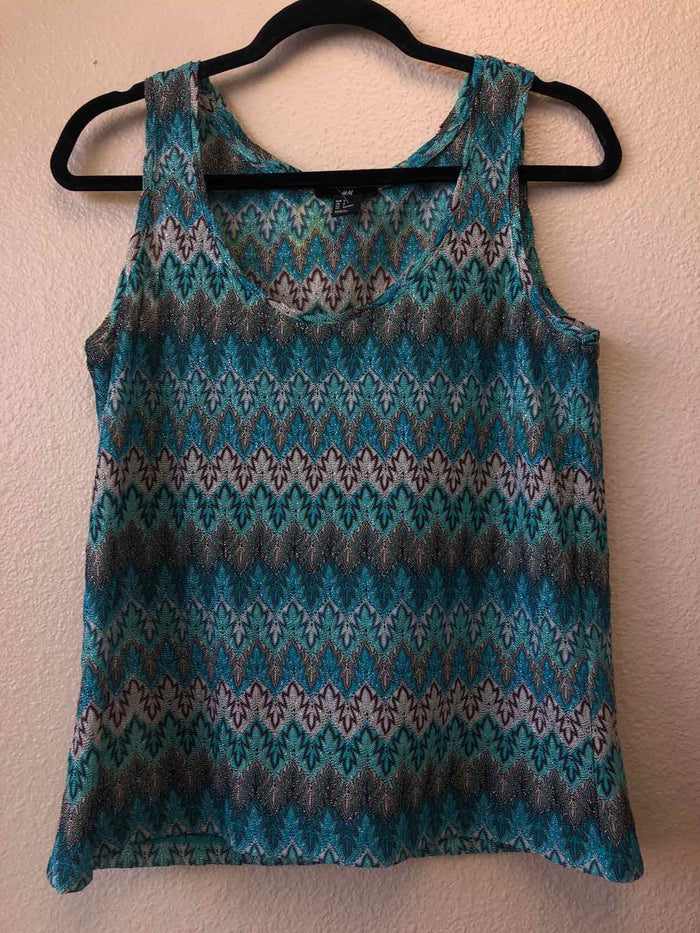 Size S H & M Blue Teal Beige Brown Sleeveless