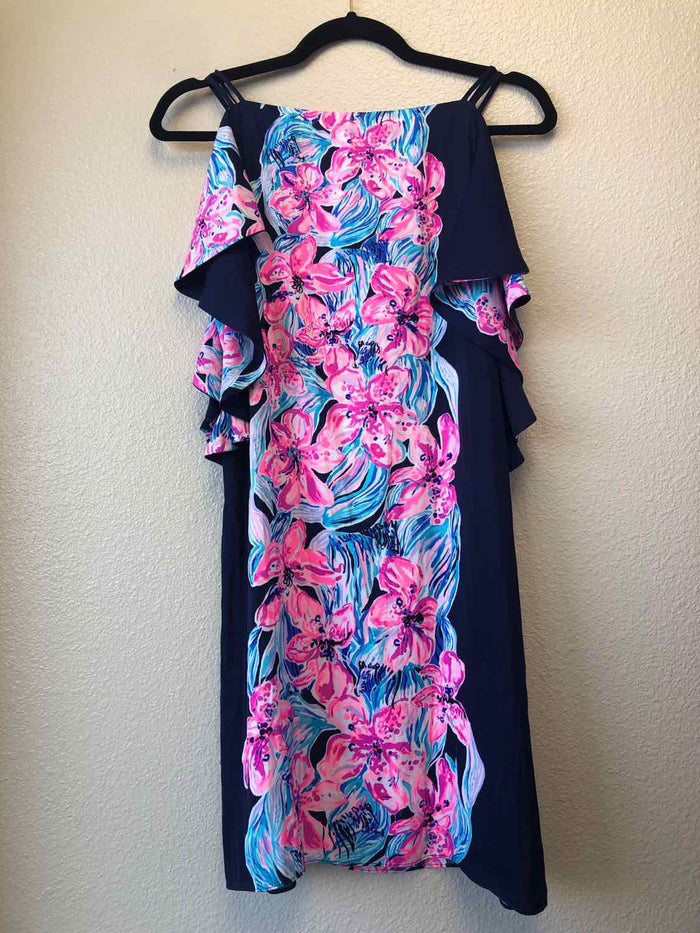 Size XS Lilly Pulitzer Blue & Pink Dress