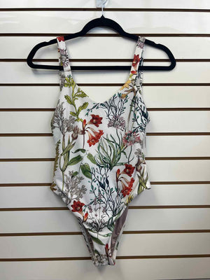 Size 8 Vitamin A Swim White Multi Colored Swimsuit